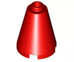 LEGO Schrägsteine 3942c Kegel 2x2x2 mit Noppe, rot