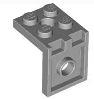 LEGO Sonderplatten 3956 Halter 2x2/2x2, hellgrau