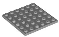 LEGO Platten 3958 Platte 6x6, hellgrau