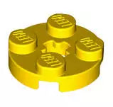 LEGO Platten 4032 Platte rund 2x2 mit Achsloch, gelb