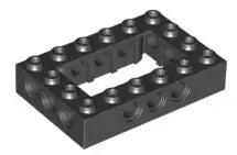 LEGO Technic 40344 Technikstein 4x6, schwarz