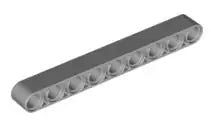 LEGO Technic 40490 Liftarm 1x9, hellgrau