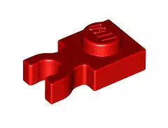 LEGO Sonderplatten 4085 Platte 1x1 mit Clip (senkrecht), rot