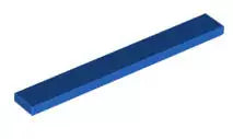 LEGO Fliesen 4162 Fliese 1x8, blau
