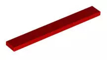 LEGO Fliesen 4162 Fliese 1x8, rot