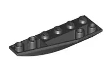 LEGO Schrägsteine 41765 Keil invers 6x2 links, schwarz