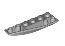 LEGO Schrägsteine 41765 Keil invers 6x2 links, hellgrau