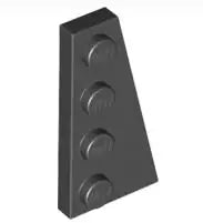 LEGO Sonderplatten 41769 Keilplatte 4x2 Rechts, schwarz