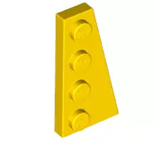 LEGO Sonderplatten 41769 Keilplatte 4x2 Rechts, gelb