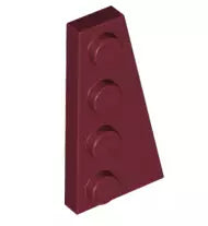 LEGO Sonderplatten 41769 Keilplatte 4x2 Rechts, dunkelrot