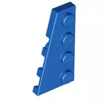 LEGO Sonderplatten 41770 Keilplatte 4x2 Links, blau