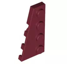 LEGO Sonderplatten 41770 Keilplatte 4x2 Links, dunkelrot