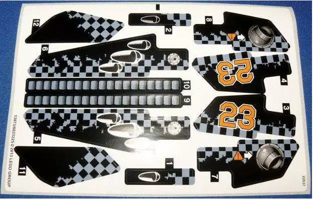 LEGO Technic STICKERBOGEN 42002stk01 Luftkissenboot