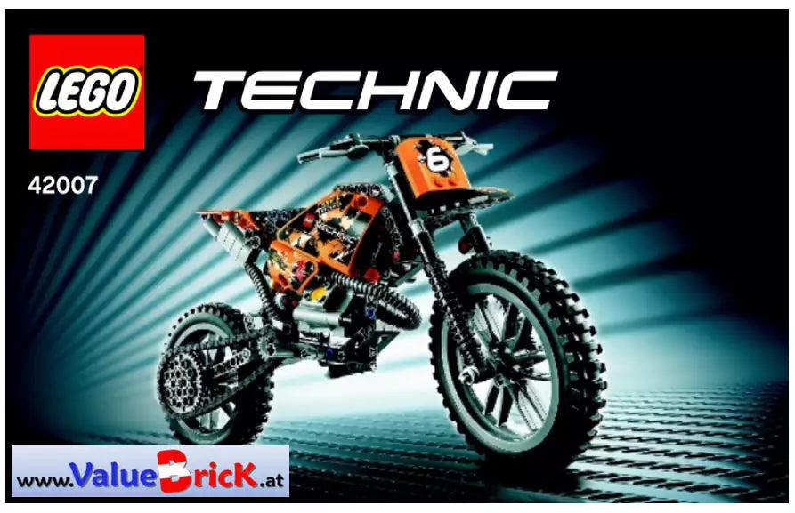 LEGO Technic BAUANLEITUNG 42007 Motocross Bike