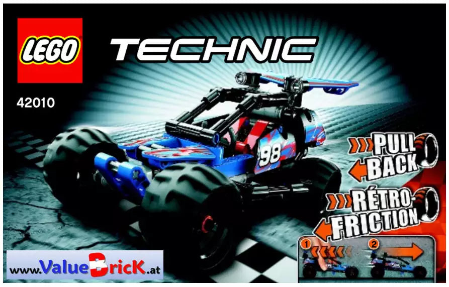 LEGO Technic BAUANLEITUNG 42010 Action Race-Buggy