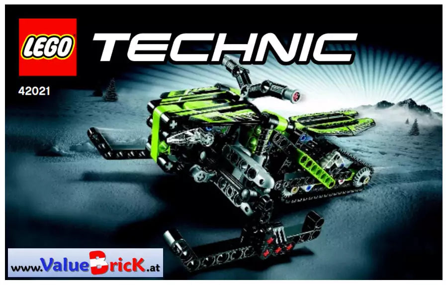 LEGO Technic BAUANLEITUNG 42021 Schneemobil