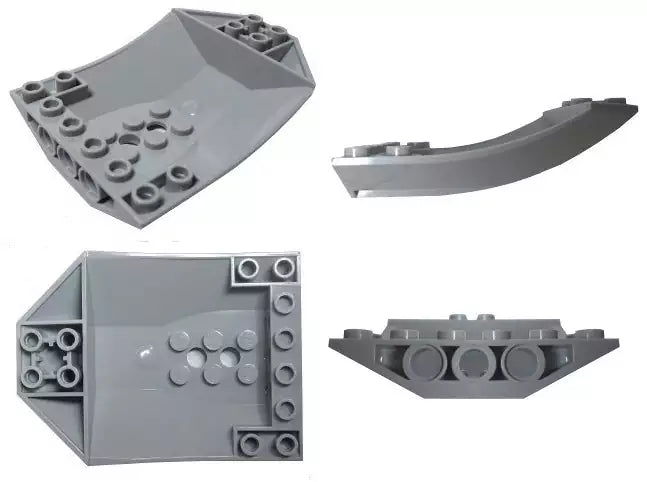 LEGO Cockpit 42021 Windschutzscheibe gekrümmt 8x6x2, dunkelgrau