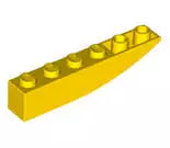 LEGO Schrägsteine 42023 Bogenstein invers 1x6, gelb