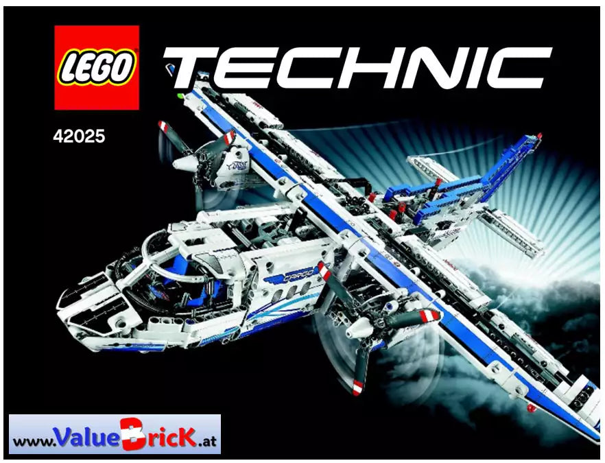 LEGO Technic BAUANLEITUNG 42025 Frachtflugzeug