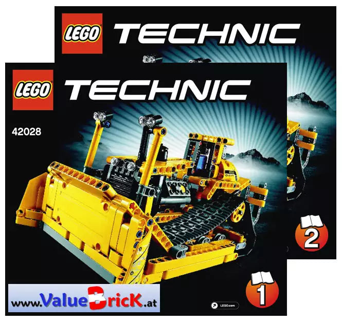 LEGO Technic BAUANLEITUNG 42028 Bulldozer