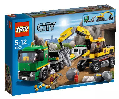 LEGO City 4203 Grubenbagger mit Transporter