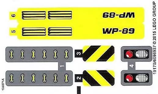LEGO Technic STICKERBOGEN 42035stk01 Muldenkipper