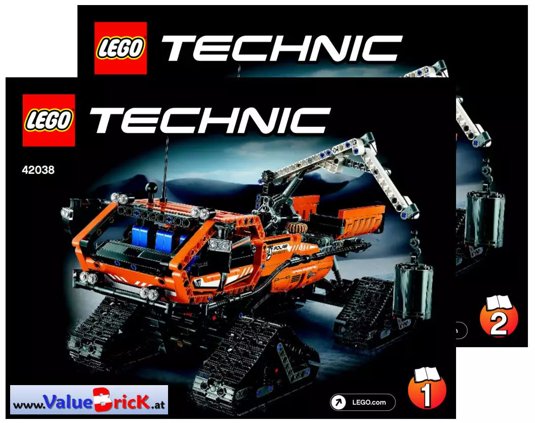LEGO Technic BAUANLEITUNG 42038 Arktis-Kettenfahrzeug