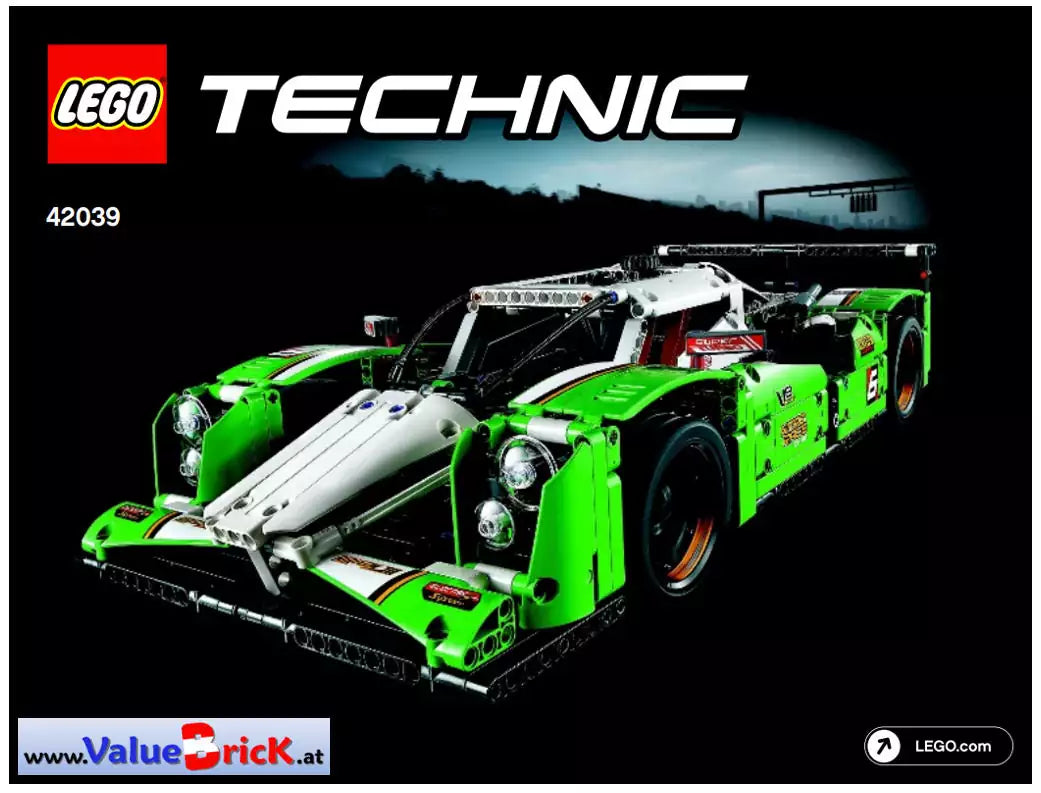 LEGO Technic BAUANLEITUNG 42039 Langstrecken-Rennwagen