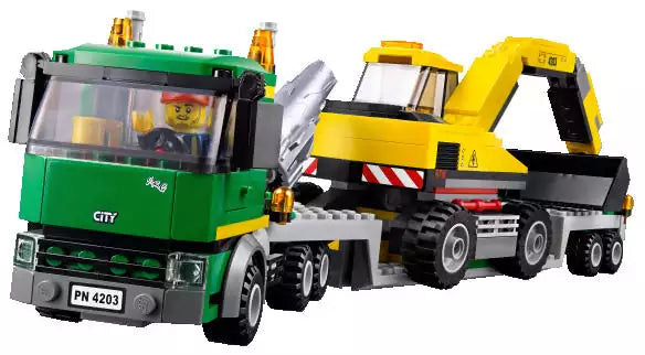 LEGO City 4203 Grubenbagger mit Transporter