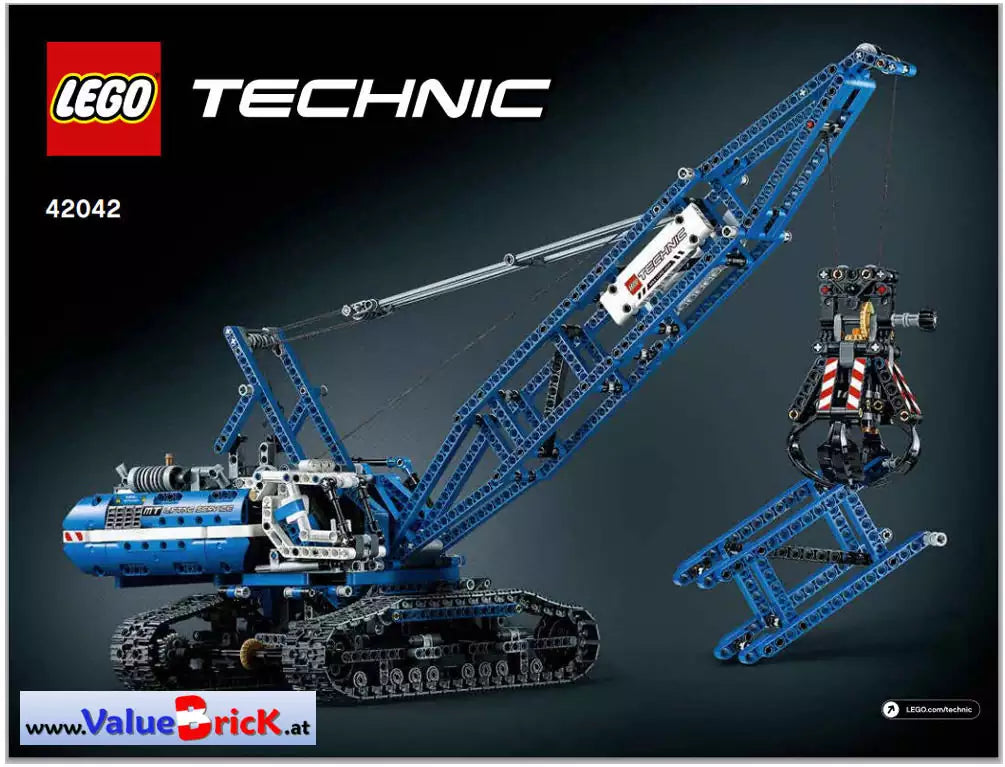 LEGO Technic BAUANLEITUNG 42042 Seilbagger