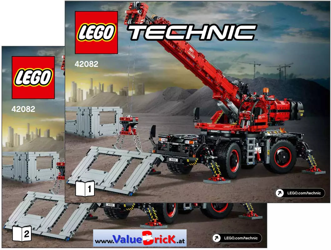 LEGO Technic BAUANLEITUNG 42082 Geländegängiger Kranwagen