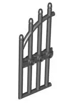 LEGO Türen und Fenster 42448 Gittertorflügel gewölbt 1x4x9, schwarz