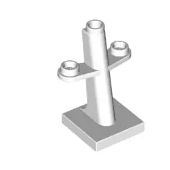LEGO Träger 4289 Mast 2x2x3 geneigt, weiß