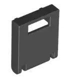 LEGO Behälter 4346 Breifkastenklappe 2x2, schwarz