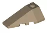 LEGO Sondersteine 43710 Keilstein 2x4, dreifach abgeschrägt, links, dunkelbeige