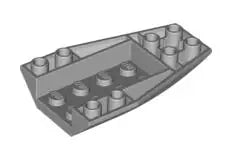 LEGO Schrägsteine 43713 Keil invers 4x6, hellgrau