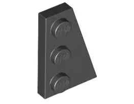LEGO Sonderplatten 43722 Keilplatte 3x2 Rechts, schwarz