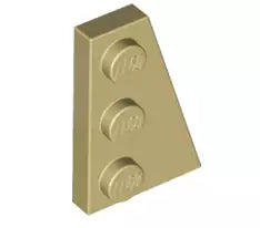 LEGO Sonderplatten 43722 Keilplatte 3x2 Rechts, beige