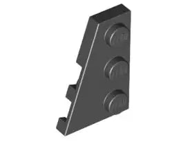 LEGO Sonderplatten 43723 Keilplatte 3x2 Links, schwarz