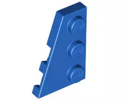 LEGO Sonderplatten 43723 Keilplatte 3x2 Links, blau