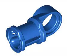 LEGO Technic 44 Gelenkverbinder (Achse, Loch 1/2), blau
