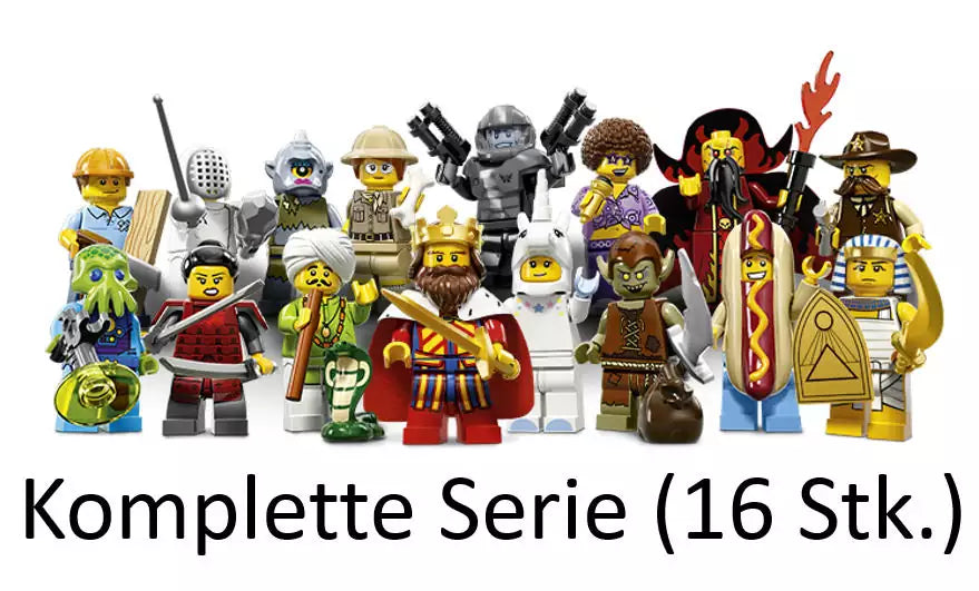 LEGO Minifiguren Serie 13 71008 Alle 16 Minifiguren