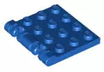LEGO Gelenke 44570 Scharnierplatte 3x4 (2x2 Finger, rastend), blau