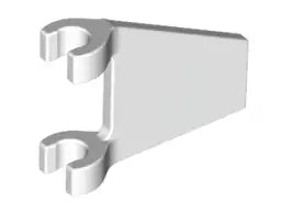 LEGO Flaggen 44676 Trapezoid 2x2, weiß