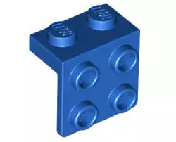 LEGO Sonderplatten 44728 Halter 1x2/2x2, blau