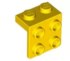 LEGO Sonderplatten 44728 Halter 1x2/2x2, gelb