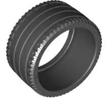 LEGO Räder und Reifen 44771 Reifen 68,8 x 36mm ZR, schwarz