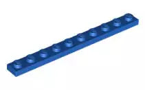 LEGO Platten 4477 Platte 1x10, blau