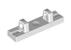LEGO Gelenke 44822 Scharnierfliese 1x4 (2 Finger, rastend), weiß