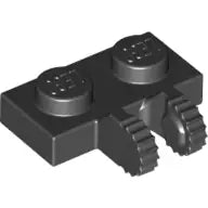 LEGO Gelenke 60471 Scharnierplatte 2x1 (2 Finger, rastend), schwarz